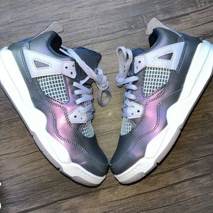 Jordan 4 Retro Monsoon Blue  Little Kids size 1 ( NO BOX)